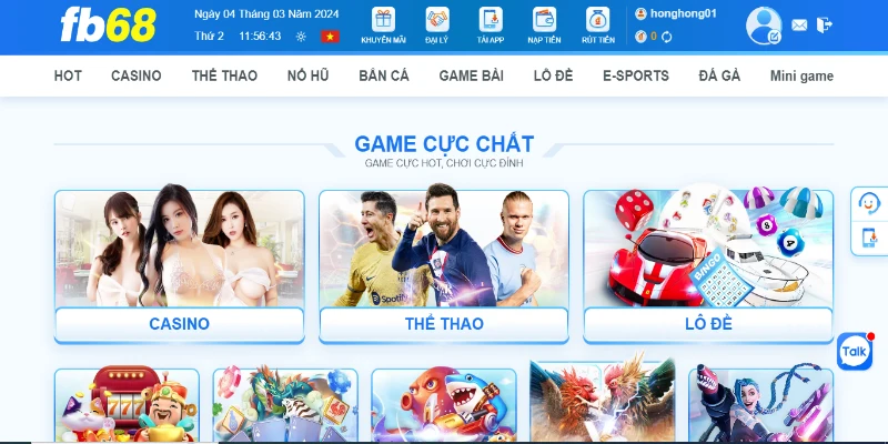Hoàn tất đăng ký FB68 và trải bắt đầu trải nghiệm game chỉ với một cú click