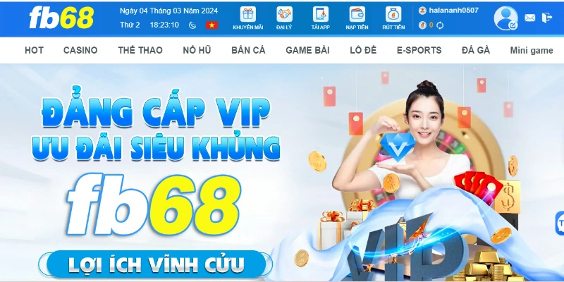 Khi tạo tài khoản và chơi nghĩa là bạn chấp nhận điều khoản và điều kiện FB68