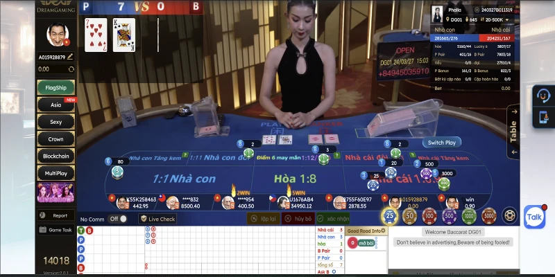 Cái tên baccarat rất nổi tiếng tại nhà cái fb68