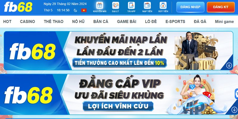Khuyến mãi FB68 luôn là sự kiện được đông đảo anh em mong chờ