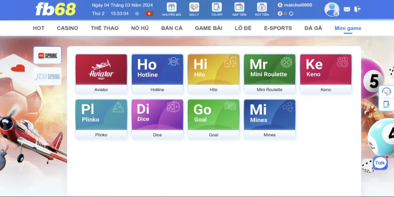 Giới thiệu đôi nét về trò chơi Keno FB68
