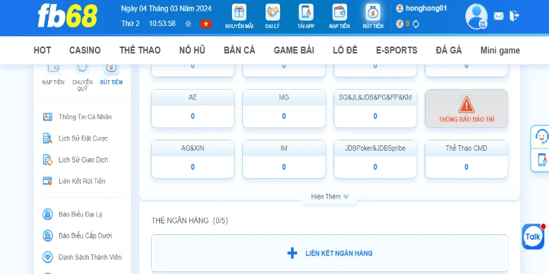 Chú ý đến những vấn đề quan trọng để đảm bảo việc rút tiền FB68