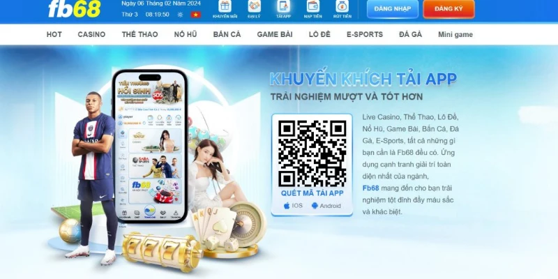 Tải ứng dụng FB68 nhằm đem lại tiện ích và sự linh hoạt cho người dùng